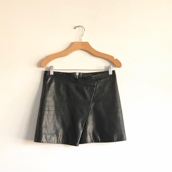 Allsaints Leather Mini Skirt - Picture 3 of 4